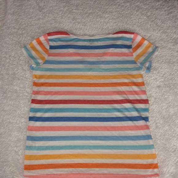 Rainbow stripe vintage inspired shirt size small - Picture 3 of 3